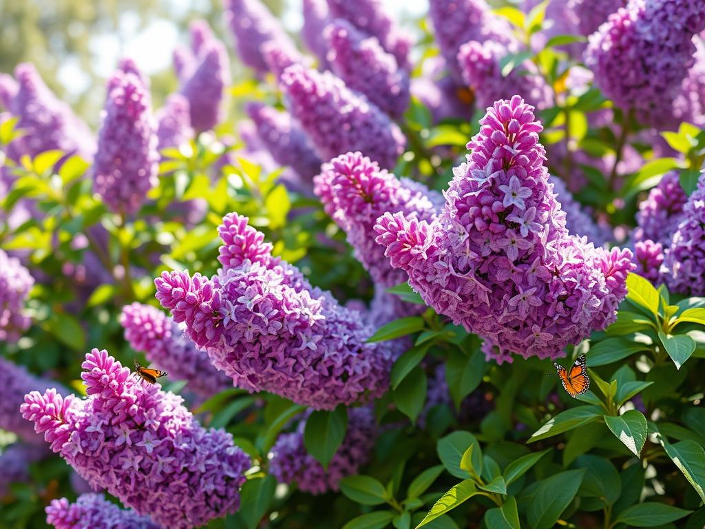 Lilac bushes