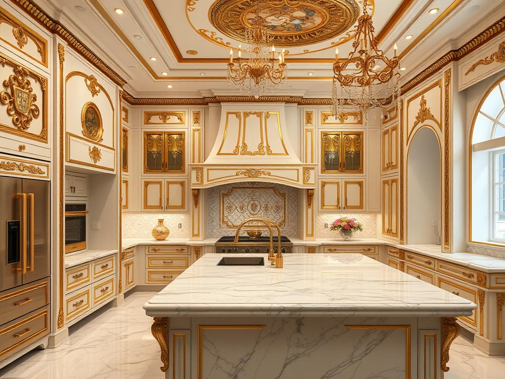 Luxury Gold Kitchen