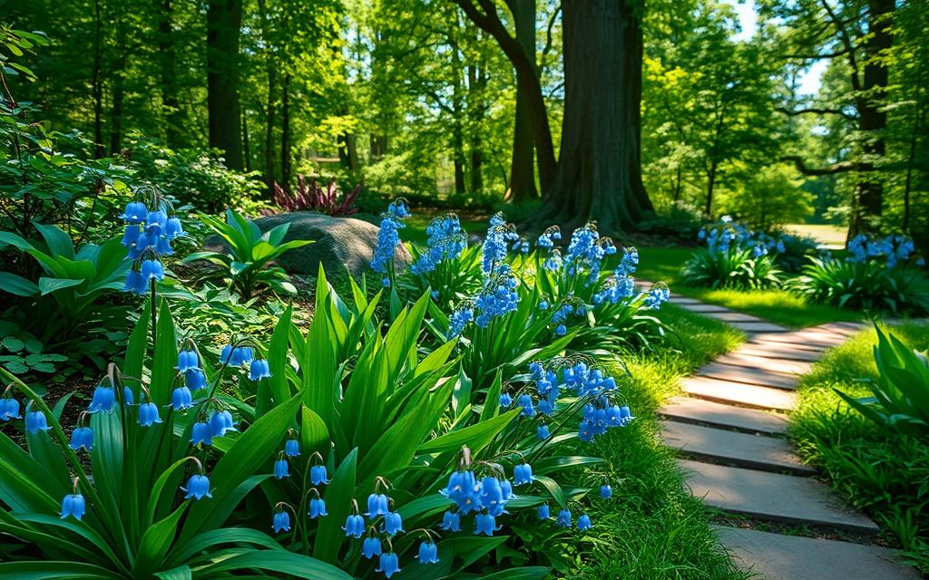 blue lily of the valley in landscape design