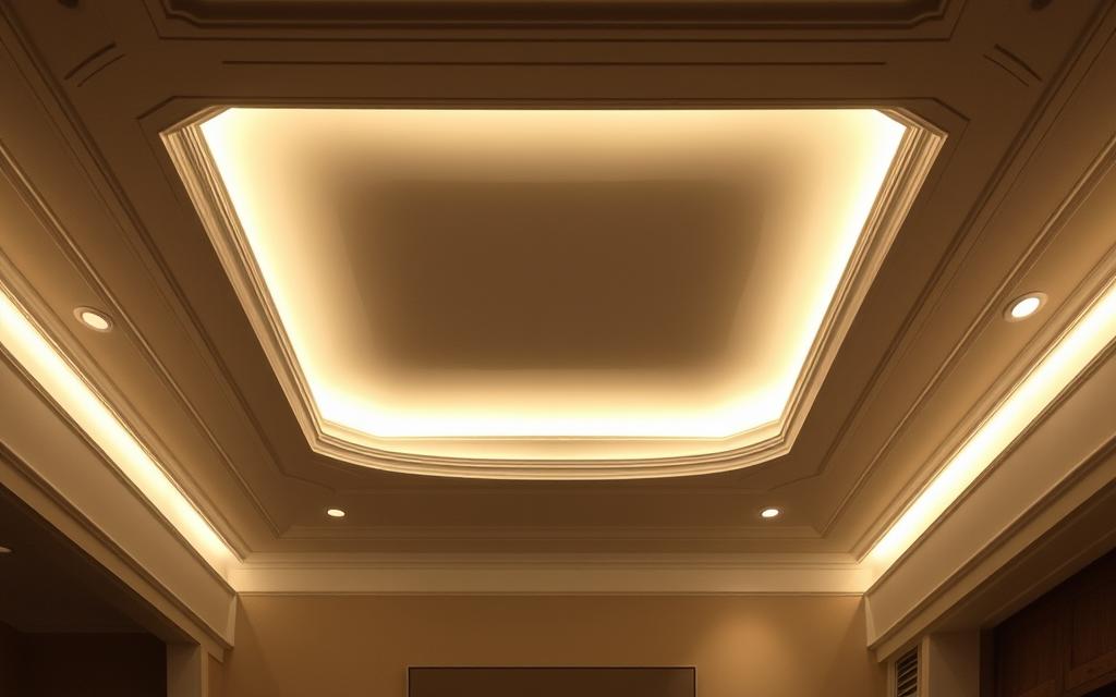 tray ceiling lighting