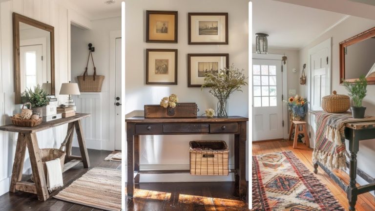 Creating a Warm Welcome: How to Decorate Your Farmhouse Entry Table