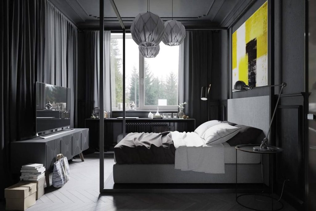 15 Elegant Black and Grey Bedroom Designs